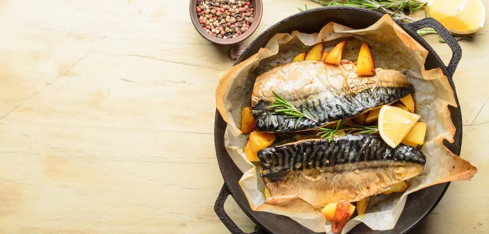 Bon plat de féra au four