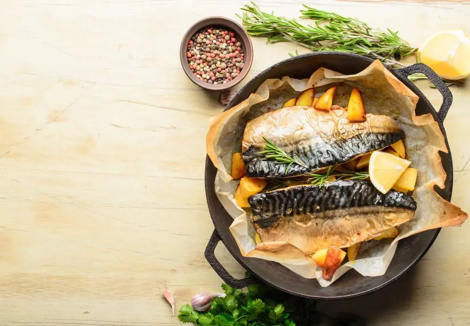 Bon plat de féra au four