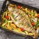 CARPE FARCIE AVEC DES LEGUMES