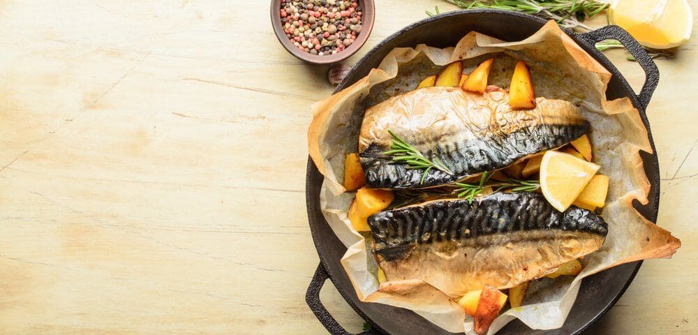 Bon plat de féra au four