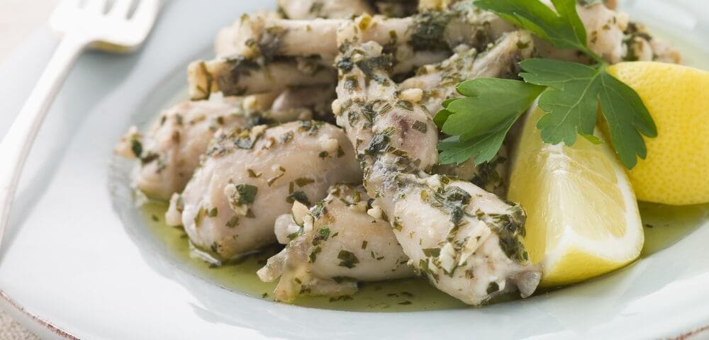 cuisse de grenouilles fraiches à l'ail et au persil