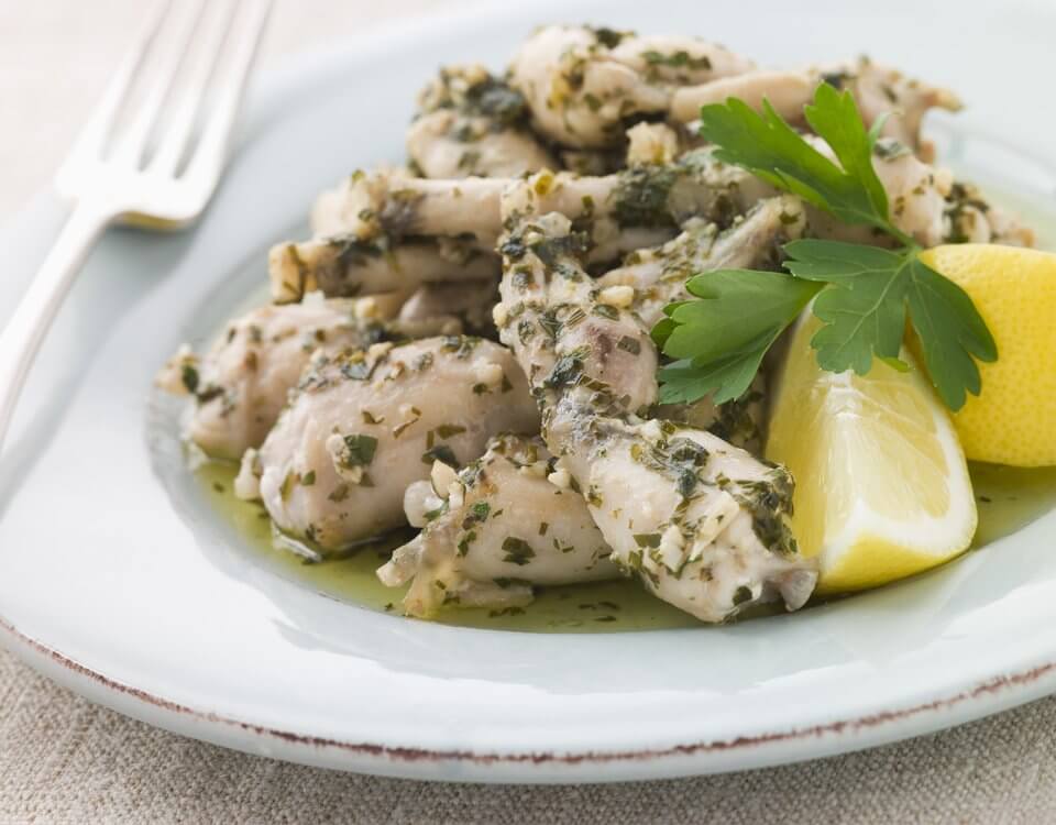 cuisse de grenouilles fraiches à l'ail et au persil
