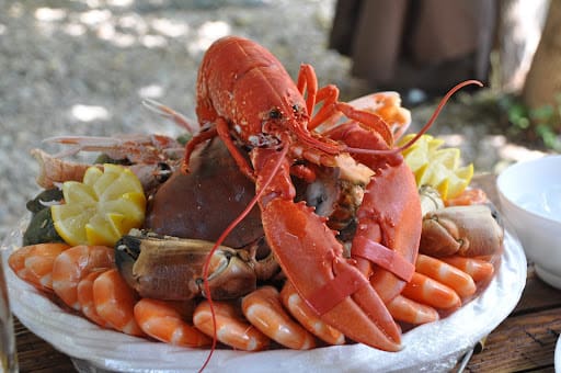 ustensiles plateau fruits de mer